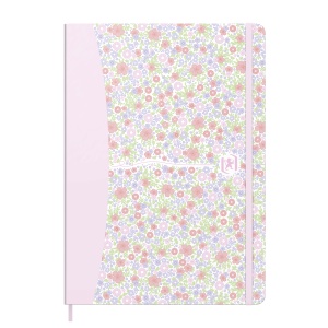 Caiet Oxford Floral A5 80 file, hartie Optik 90g, patratele, diverse culori - Img 5