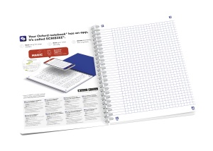 Caiet Oxford Horizons, A5 60 file, hartie Optik 90g/mp, spira dubla, scribzee, patratele, diverse motive - Img 10