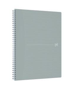 Caiet Oxford Origins, A4+ 70 file, hartie Optik 90g/mp, spira dubla, scribzee, patratele, culoare gri - Img 2