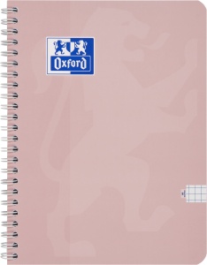 Caiet Oxford Touch Pastel, A4 80 file, hartie Optik 90g/mp, spira dubla, scribzee, patratele, diverse culori pastel - Img 2