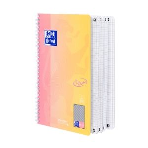 Caiet Oxford Touch Pastel Duo B5 80 file, hartie Optik 90g/mp, scribzee, patratele, diverse culori - Img 9