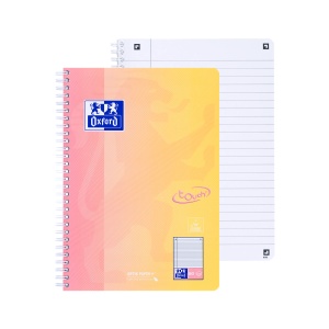 Caiet Oxford Touch Pastel Duo B5 80 file, hartie Optik 90g/mp, scribzee, dictando, mix culori - Img 4