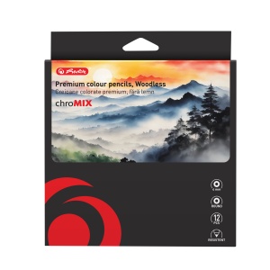 Creioane colorate rotunde, fara lemn, mina 7.2 mm, set 12