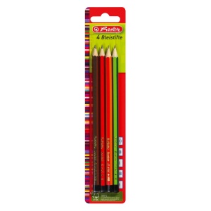 Creion grafit, mina B, 2B, H, HB, set 4