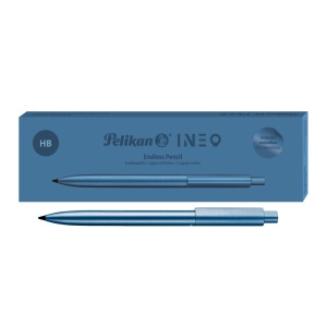 Creion mecanic Ineo Endless Ocean Blue, in cutie metalica pentru cadou