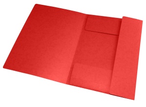 Dosar mapa Oxford TopFile A4, carton 390g/mp, capacitate 200 file, culoare rosu - Img 2