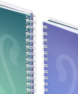 Oxford Project Book, A4 80 file, hartie Optik 90g/mp, spira dubla, scribzee, patratele, gradient classic mix culori - Img 4