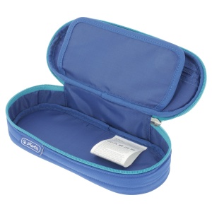 Penar tip etui oval Dip Dye, culoare albastru turcoaz - Img 3