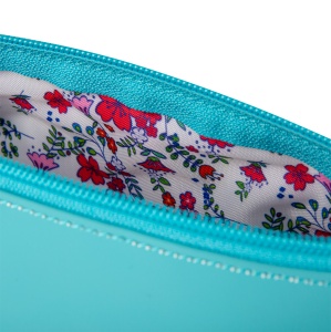 Penar tip etui rotund Oxford Floral Pastel, turcoaz - Img 6