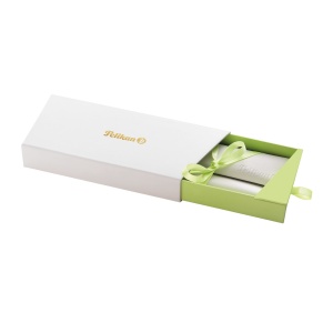 Stilou Classic Pastel Green M200, penita F placata aur 24k, accesorii placate aur 24k - Img 5