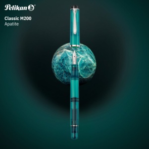Stilou Editie Speciala Apatite Classic M205, penita F + calimara Edelstein cadou