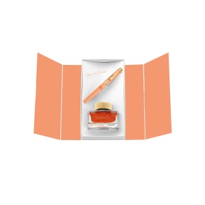 Stilou Editie Speciala Apricot Achat Classic M200, penita F + calimara Edelstein cadou - Img 6