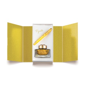 Stilou Editie Speciala Pyrite Classic M200, penita F + calimara Edelstein cadou - Img 3