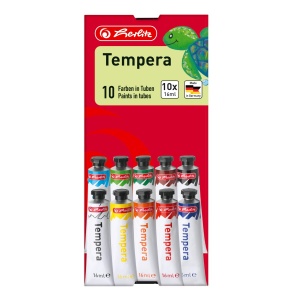 Acuarele tempera, set 10 x 16 ml