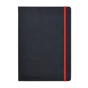 Agenda nedatata Oxford Black n' Red A5 72 file, coperta rigida, dictando