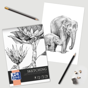 Bloc desen Sketching A4 50 file, hartie 120g/mp, colectia Oxford Artistic - Img 2