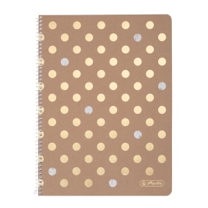 Caiet A4 80 file cu spira, patratele, Pure Glam - Img 1