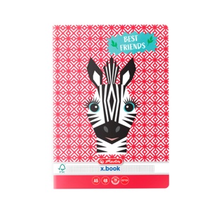 Caiet A5 48 file, patratele, motiv Cute Animals - Img 2
