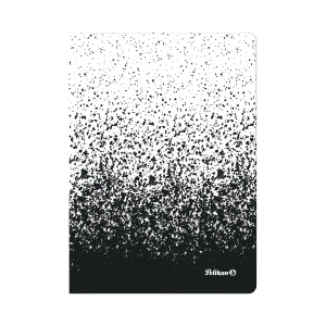 Caiet A5, 80 file patratele, Color Edition, culoare alb / negru