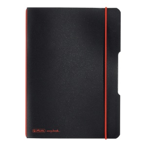 Caiet my.book flex A5, 40 file, patratele, negru