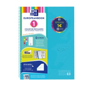 Caiet Oxford Europeanbook 1 Touch A4+ 80 file, Write & Erase, scribzee, patratele - Img 5