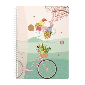 Caiet Oxford Horizons, B5 60 file, hartie Optik 90g/mp, spira dubla, scribzee, patratele, motive diverse - Img 4