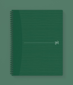Caiet Oxford Origins, A4+ 70 file, hartie Optik 90g/mp, spira dubla, scribzee, patratele, culoare verde - Img 3