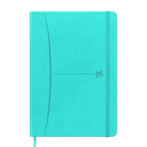 Caiet premium cu elastic Oxford Signature, A5 80 file, hartie Optik 90g/mp, scribzee, dictando, diverse culori pastel - Img 3