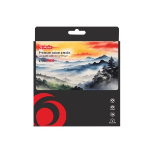 Creioane colorate rotunde, mina 4 mm, set 24
