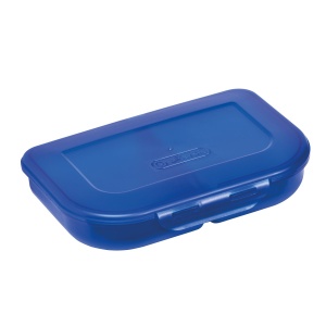 Cutie pentru sandwich, 2 compartimente, culoare albastru - Img 1
