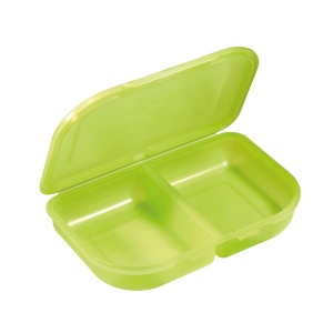 Cutie pentru sandwich, 2 compartimente, culoare verde - Img 2