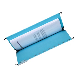 Dosar suspendat cu burduf Elba Ultimate A4, carton 240g/mp, capacitate 330 file, culoare albastru - Img 4