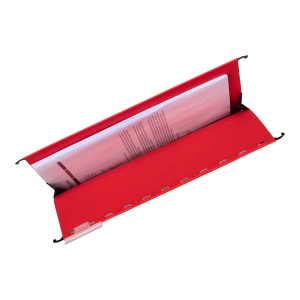 Dosar suspendat cu burduf Elba Ultimate A4, carton 240g/mp, capacitate 330 file, culoare rosu - Img 3