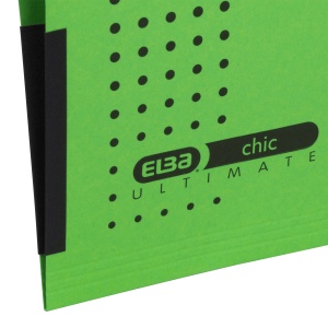 Dosar suspendat cu burduf Elba Ultimate A4, carton 240g/mp, capacitate 330 file, culoare verde - Img 6