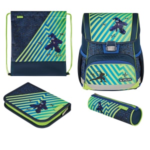 Ghiozdan echipat Loop Plus, motiv Funky Ninja - Img 1