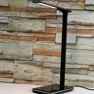 Lampa Unilux LED Linka pentru birou, comutator tactil, port USB, baza de incarcare wireless, culoare negru - Img 3
