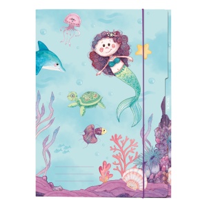 Mapa cu elastic A3, motiv Mermaid