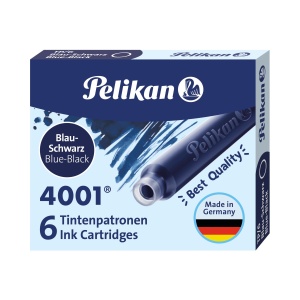Patroane cerneala 4001, dimensiune standard, culoare albastru inchis, set 6