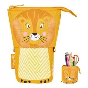 Penar + suport instrumente de scris, 2 in 1, motiv Lion
