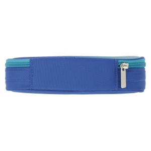 Penar tip etui oval Dip Dye, culoare albastru turcoaz - Img 4