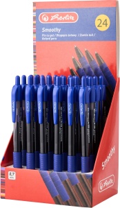 Pix cu gel Smoothy, 0,7 mm, albastru, set 24 - Img 2