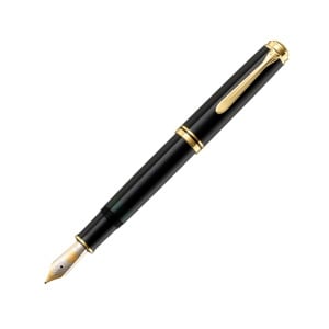 Stilou Souverän® Black M800, penita B aur 18k, accesorii placate aur 24k - Img 9