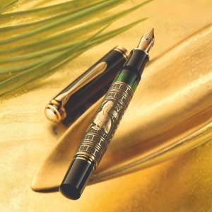 Stilou Toledo® M900, penita B aur 18k, manson argint masiv, gravat manual - Img 3