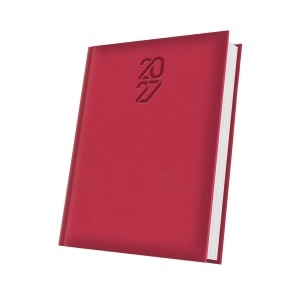 Agenda datata Tucson 2027, format A5, 352 pagini, culoare rosu coral