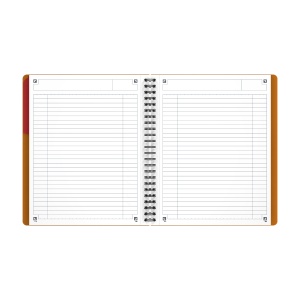 Agenda organizator Oxford International Active Book, A5+ 80 file, hartie Optik 90g/mp, spira dubla, scribzee, dictando, culoare portocaliu - Img 4