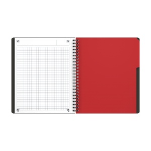 Agenda organizator Oxford International Active Book, A5+ 80 file, hartie Optik 90g/mp, spira dubla, scribzee, patratele, culoare gri - Img 5