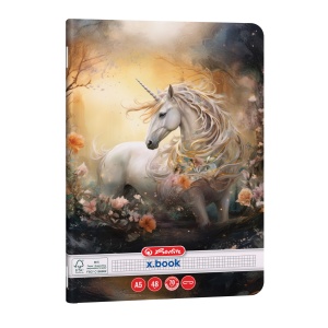 Caiet A5 48 file patratele, motiv Unicorn - Img 2