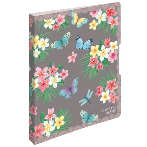 Caiet mecanic A4 2 inele 16mm, motiv LadyLike Butterflies