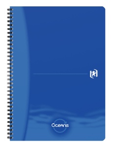 Caiet organizator Oxford Office Oceanis, A4 90 file, hartie Optik 90g/mp, spira dubla, scribzee, dictando, diverse culori - Img 2