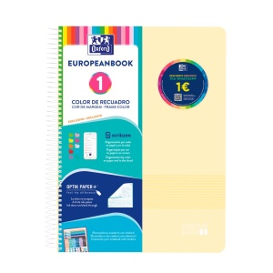Caiet Oxford Europeanbook 1 Live & Go A4+ 80 file, Write & Erase, scribzee, dictando, mix culori pastel - Img 8